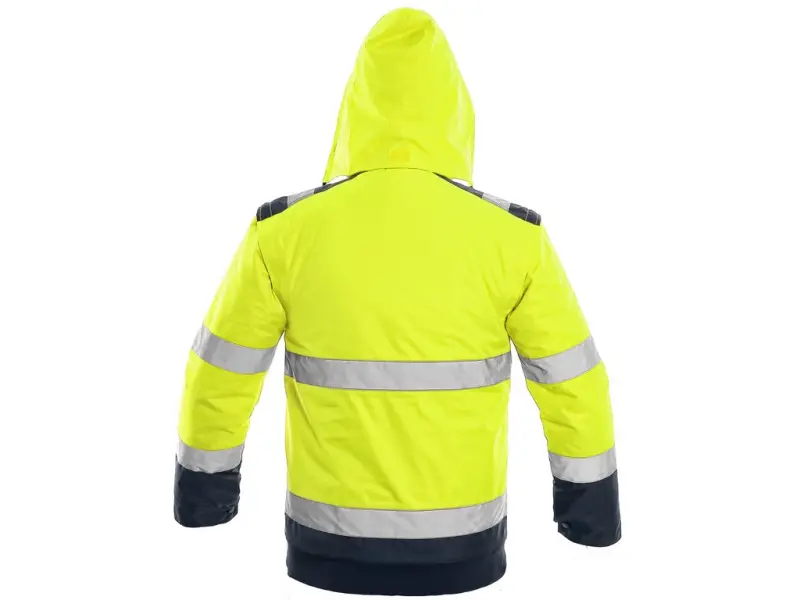 Bunda LUTON, výstražná, žluto-modrá, vel. 5XL